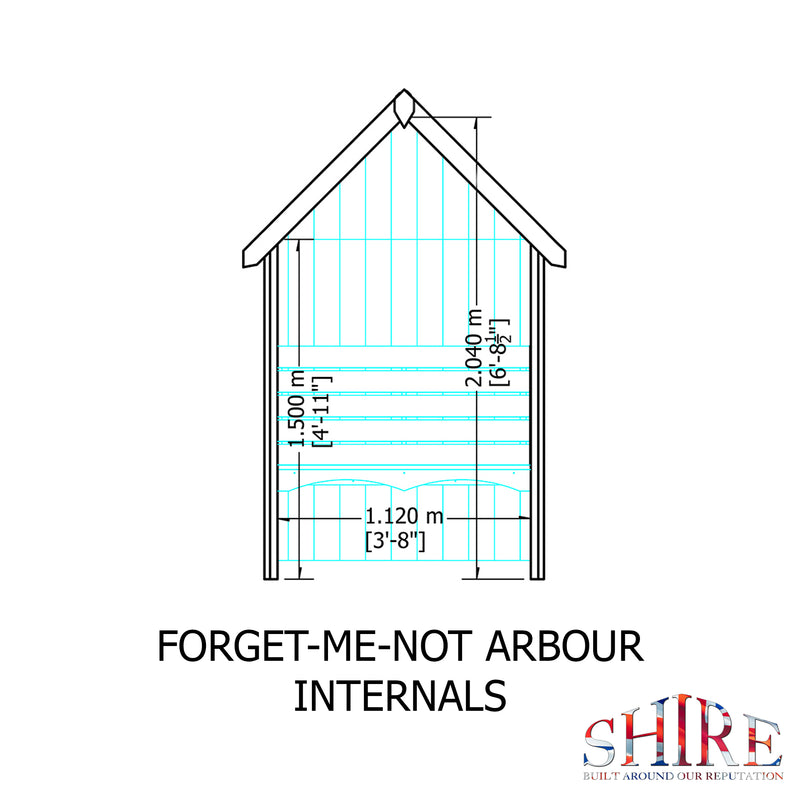 Forget Me Not Pressure Treated Arbour