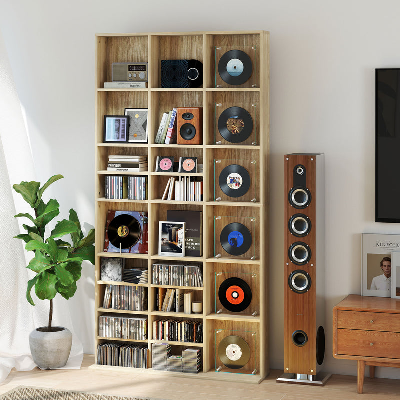 HOMCOM DVD CD Media Storage Rack, Video Display Unit