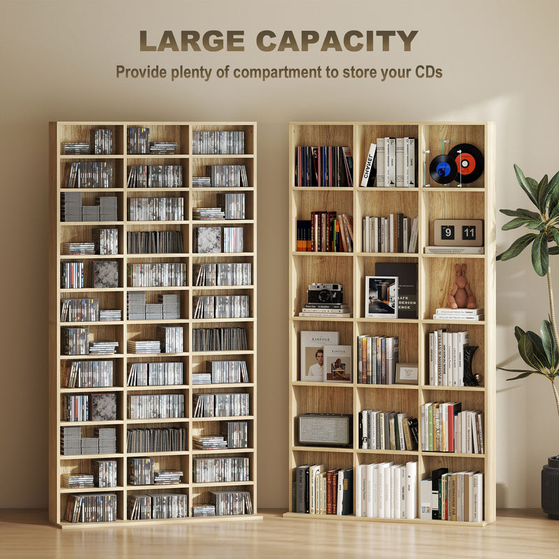 HOMCOM DVD CD Media Storage Rack, Video Display Unit