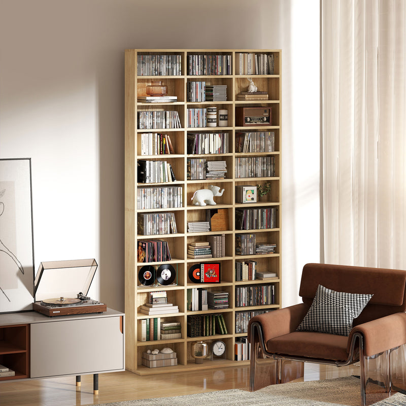 HOMCOM DVD CD Media Storage Rack, Video Display Unit