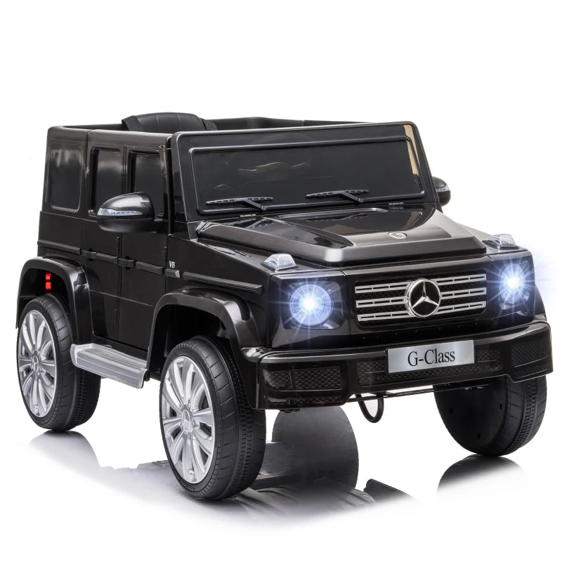 HOMCOM Kids Electric Ride on Mercedes Benz G500 12v - Black
