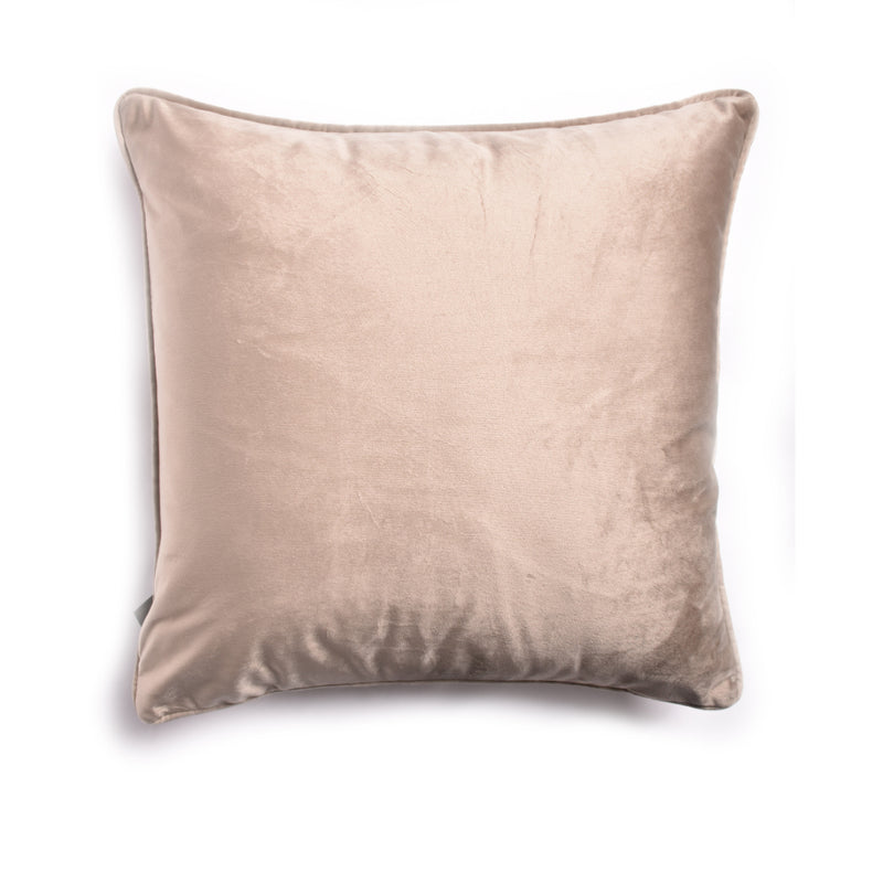Lewis's French Velvet Piped Cushion 45x45cm - Mink