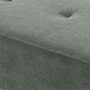 HOMCOM End of Bed Bench with Thick Padding and Steel Legs for Entryway