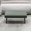 HOMCOM End of Bed Bench with Thick Padding and Steel Legs for Entryway