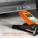 HOMCOM 2.5 Ton Low Profile Floor Jack, 7.5-47 cm Hydraulic Car Trolley Jack