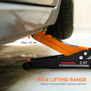 HOMCOM 2.5 Ton Low Profile Floor Jack, 7.5-47 cm Hydraulic Car Trolley Jack