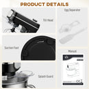 HOMCOM 6L 1400W Stand Mixer With 11 Speeds & Fermentation Function, Black