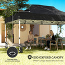 Outsunny 3 x 4.5 m Pop Up Gazebo with Mesh, Heavy Duty Party Tent Marquee
