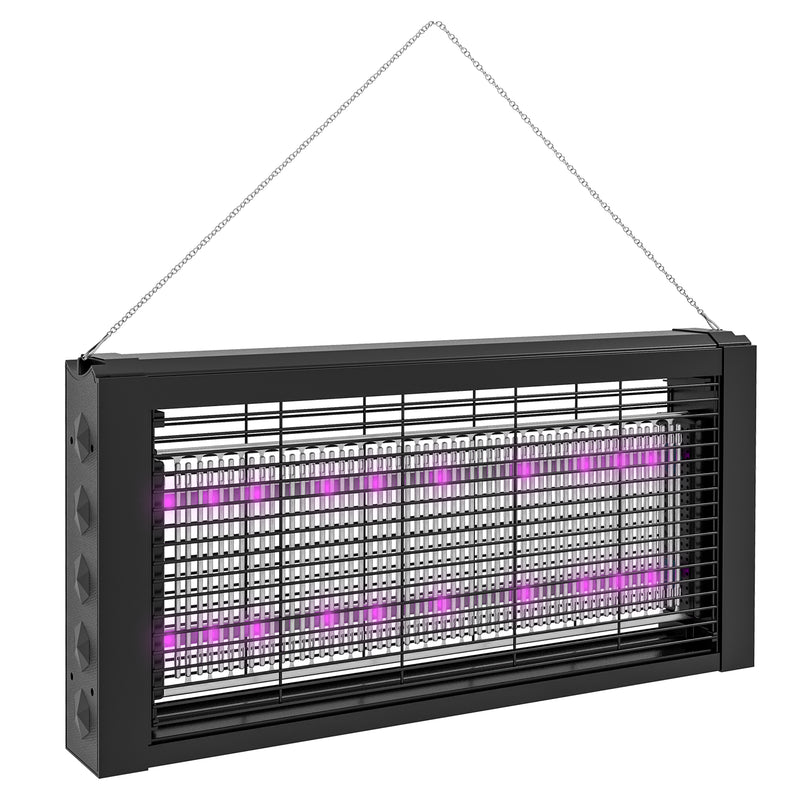 HOMCOM Fly Killer with Infrared Light, Hanging / Freestanding, Black