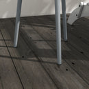 Outsunny Round Garden Coffee Table, Outdoor Side Table With Rounded Edge