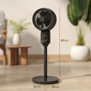 HOMCOM 9" Pedestal Cooling Fan With Adjustable Speed, Black