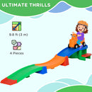 AIYAPLAY 3(m) 4 Pieces Up And Down Kids Rollercoaster, For Ages 2-5 Years
