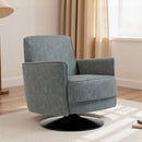 HOMCOM Upholstered PU Leather Armchair For Living Room, Grey