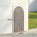 Outsunny Garden Arch, Wicker Trellis Support Frame With Dome Top, Natural