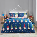 Fusion Gnome For Christmas Duvet Cover Set in Navy