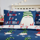 Fusion Gnome For Christmas Duvet Cover Set in Navy