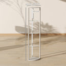 HOMCOM LED Floor Lamp with Shelves, Dimmable Standing Lamp with Foot Switch