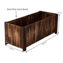 Outsunny Wooden Raised Garden Bed with Drainage Gaps