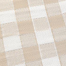 D & D Gingham Outdoor Rug in Natural