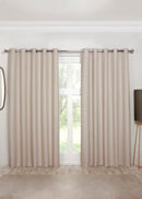COSMOS NATURAL EYELET CURTAINS
