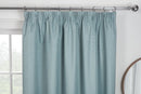 ECLIPSE DUCK EGG 3" PENCIL PLEAT CURTAINS