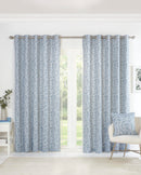 SADE BLUE EYELET CURTAINS