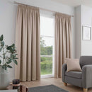 Fusion Galaxy Pencil Pleat Curtains in Natural