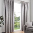 Fusion Galaxy Pencil Pleat Curtains in Silver