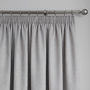 Fusion Galaxy Pencil Pleat Curtains in Silver