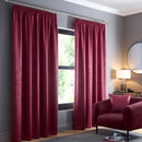 Fusion Galaxy Pencil Pleat Curtains in Wine