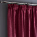 Fusion Galaxy Pencil Pleat Curtains in Wine