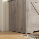 HOMCOM Storage Trunk for Living Room, with Safety Hinges, 80cm