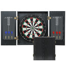 SPORTNOW Bristle Dartboard Set with Cabinet, 6 Steel Tip Darts, Dart Board