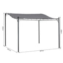 Outsunny  Awning   3m x 3m - Grey