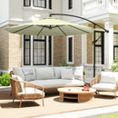 Outsunny 3(m) Banana Parasol Cantilever Umbrella Garden