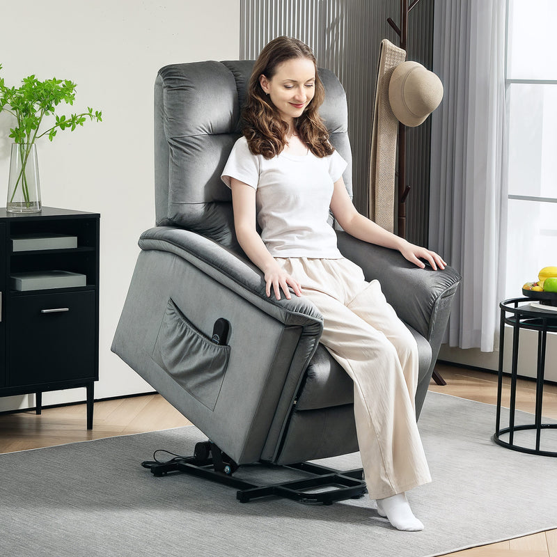 HOMCOM Power Lift Recliner Chair for Elderly w/ Remote Control