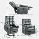 HOMCOM Power Lift Recliner Chair for Elderly w/ Remote Control