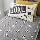Bedlam Goal Fitted Bed Sheet In Gold - Single