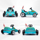 AIYAPLAY 6V Electric Go Kart W/ Music, Light, Horn, For 3-5 Years - Blue/Red/Yellow