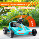 AIYAPLAY 6V Electric Go Kart W/ Music, Light, Horn, For 3-5 Years - Blue/Red/Yellow