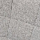 HOMCOM Wingback Rocking Chair For Nursing W/ Steel Frame Light Grey