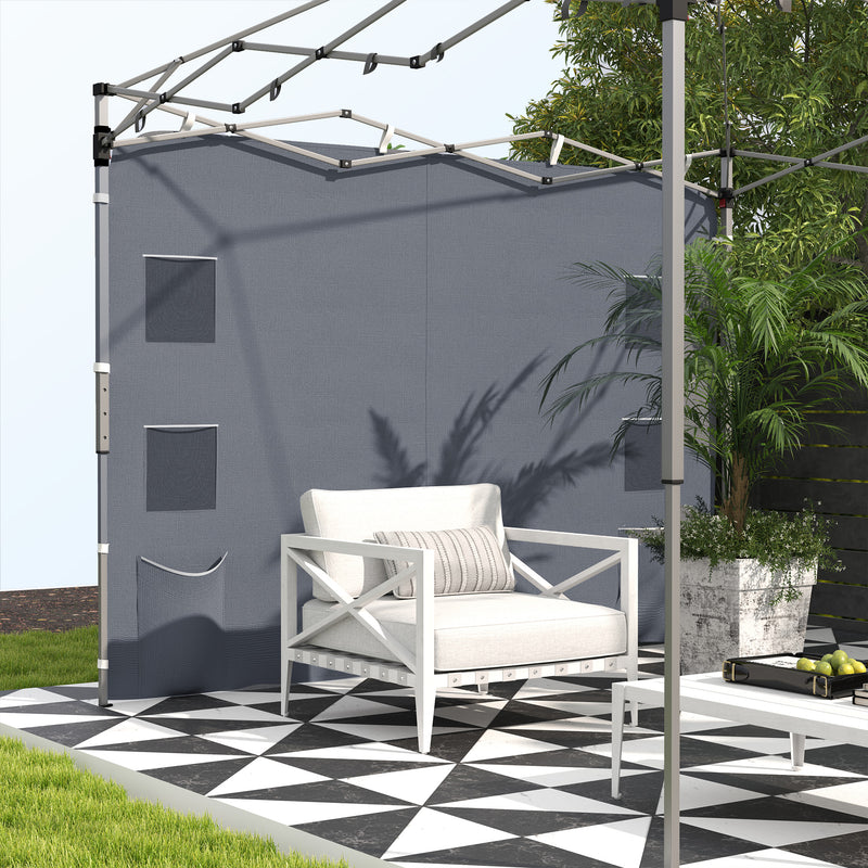Outsunny Side Panel for 3x3 m Pop Up Gazebos, 1 Pack Sidewall Only