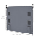 Outsunny Side Panel for 3x3 m Pop Up Gazebos, 1 Pack Sidewall Only