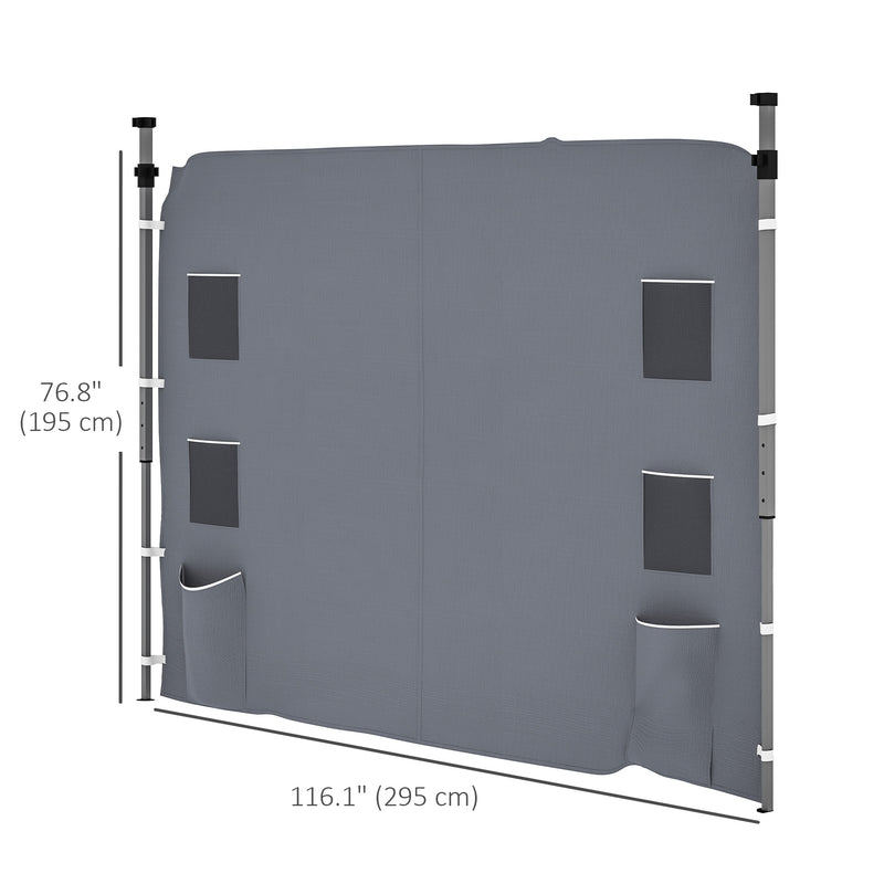 Outsunny Side Panel for 3x3 m Pop Up Gazebos, 1 Pack Sidewall Only