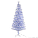 HOMCOM Christmas Fibre Optic White Tree 4' with 26 Multi Lights