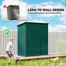 Outsunny 5 X 3.5ft Metal Garden Shed With Effortless Assembly, Green