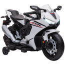 HOMCOM Kids Electric Ride On Motorcycle Bike 6v - White