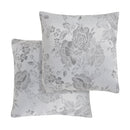 Grace ? Floral Jacquard Cushion Cover in Silver