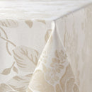 Grace Floral Jacquard Table Cloth Sateen Damask Table Cloth with a Subtle Jacquard Design in Natural