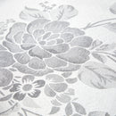 Grace Floral Jacquard Table Cloth Sateen Damask Table Cloth with a Subtle Jacquard Design in Silver